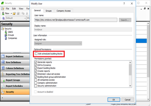 How to configure Financial Reporting security - D365Plus
